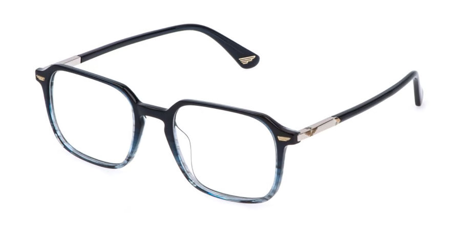 POLICE EYEGLASSES NEW CROSSROADS 2 - VPLQ69 GBLY 51