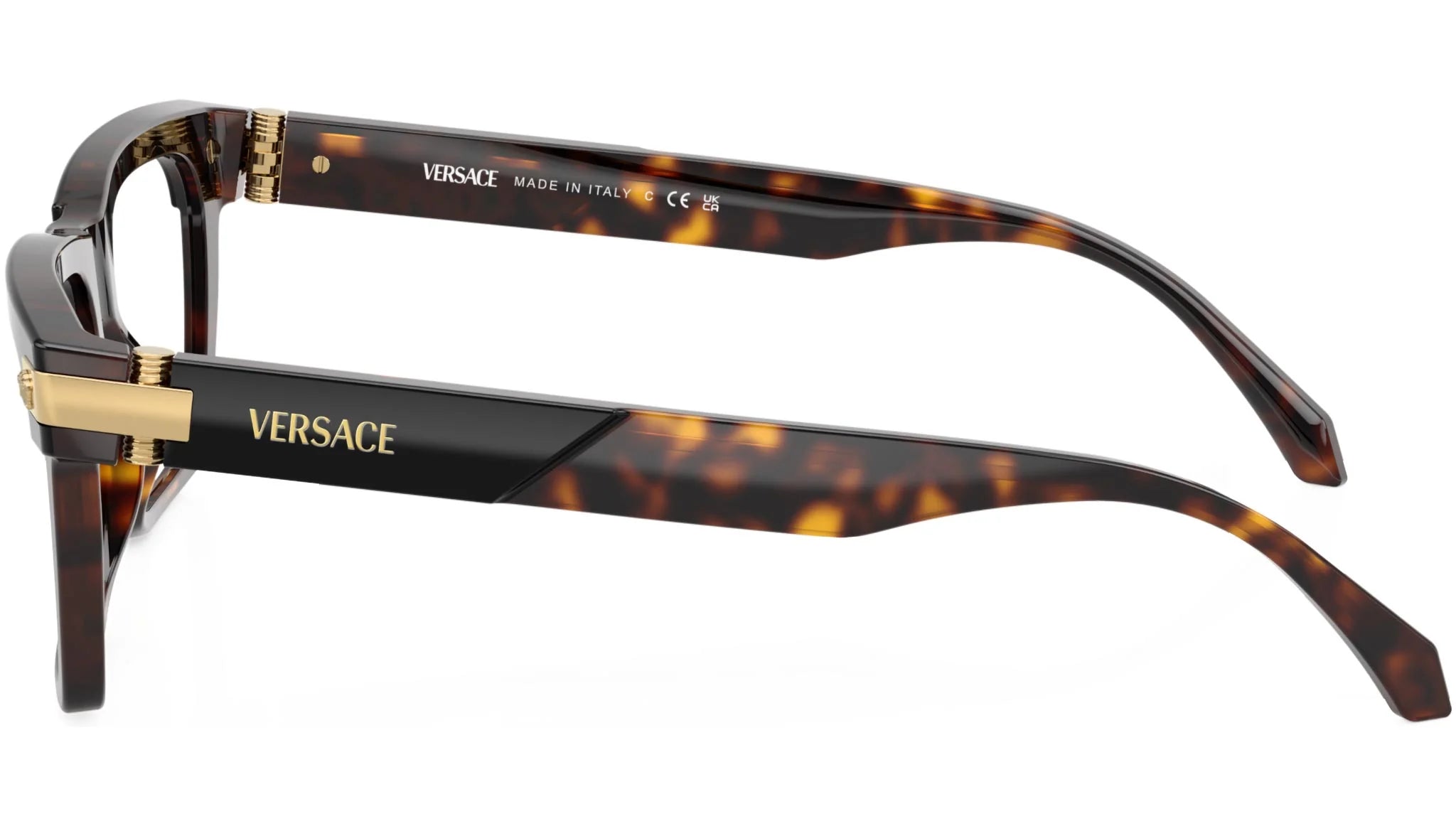VERSACE EYEGLASSES - VE3354 5466 53 - Top Black/Havana