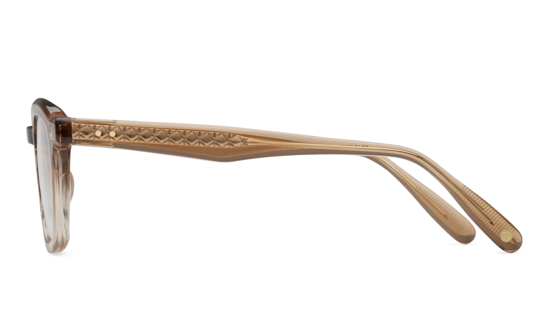 LUNETTERIE GENERALE EYEGLASSES - COGNAC GRADIENT AMBER CRYSTAL/CHAMPAGNE 48