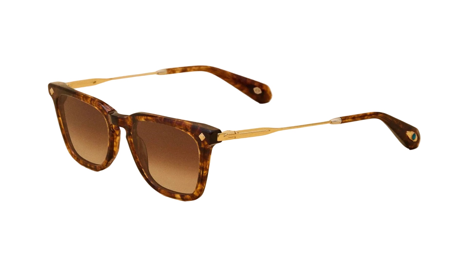 LUNETTERIE GENERALE SUNGLASSES - CHIVALRY ISNT DEAD TIGER TORTOISE/18K GOLD