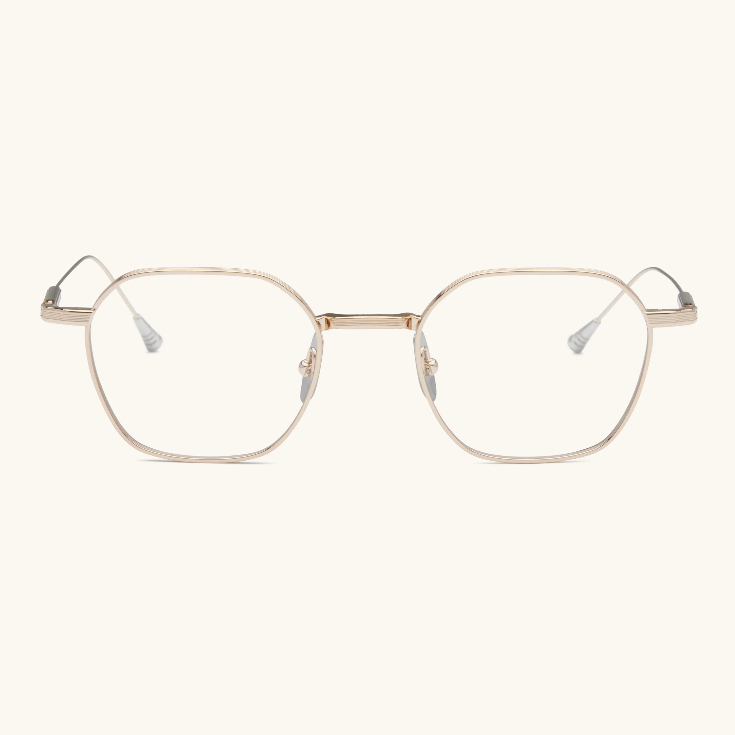 LUNETTERIE GENERALE EYEGLASSES - CAVALIER SEUL - CHAMPAGNE/PALLADIUM 50