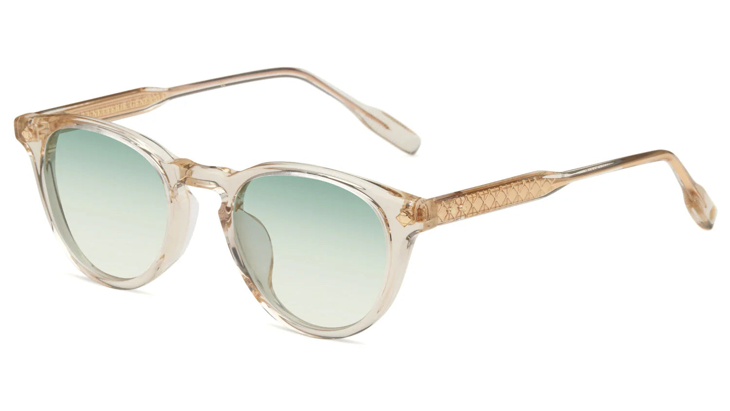 LUNETTERIE GENERALE SUNGLASSES - DOLCE VITA SMOKED CRYSTAL/18K GOLG GRADIENTS BLUE GREEN