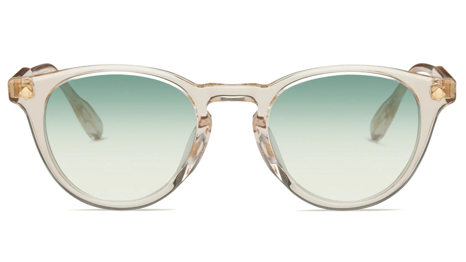 LUNETTERIE GENERALE SUNGLASSES - DOLCE VITA SMOKED CRYSTAL/18K GOLG GRADIENTS BLUE GREEN