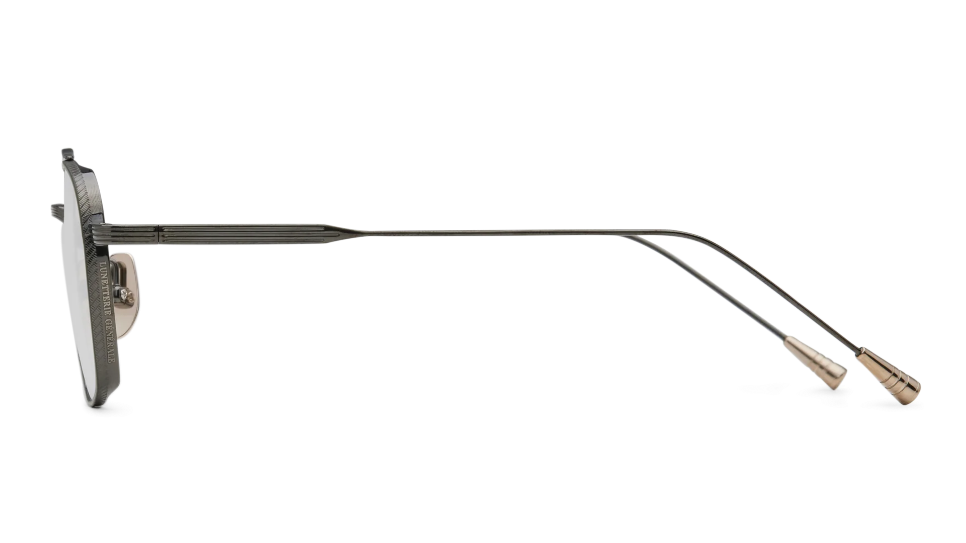 LUNETTERIE GENERALE EYEGLASSES - ROUTE 66 GUN METAL/18K 53