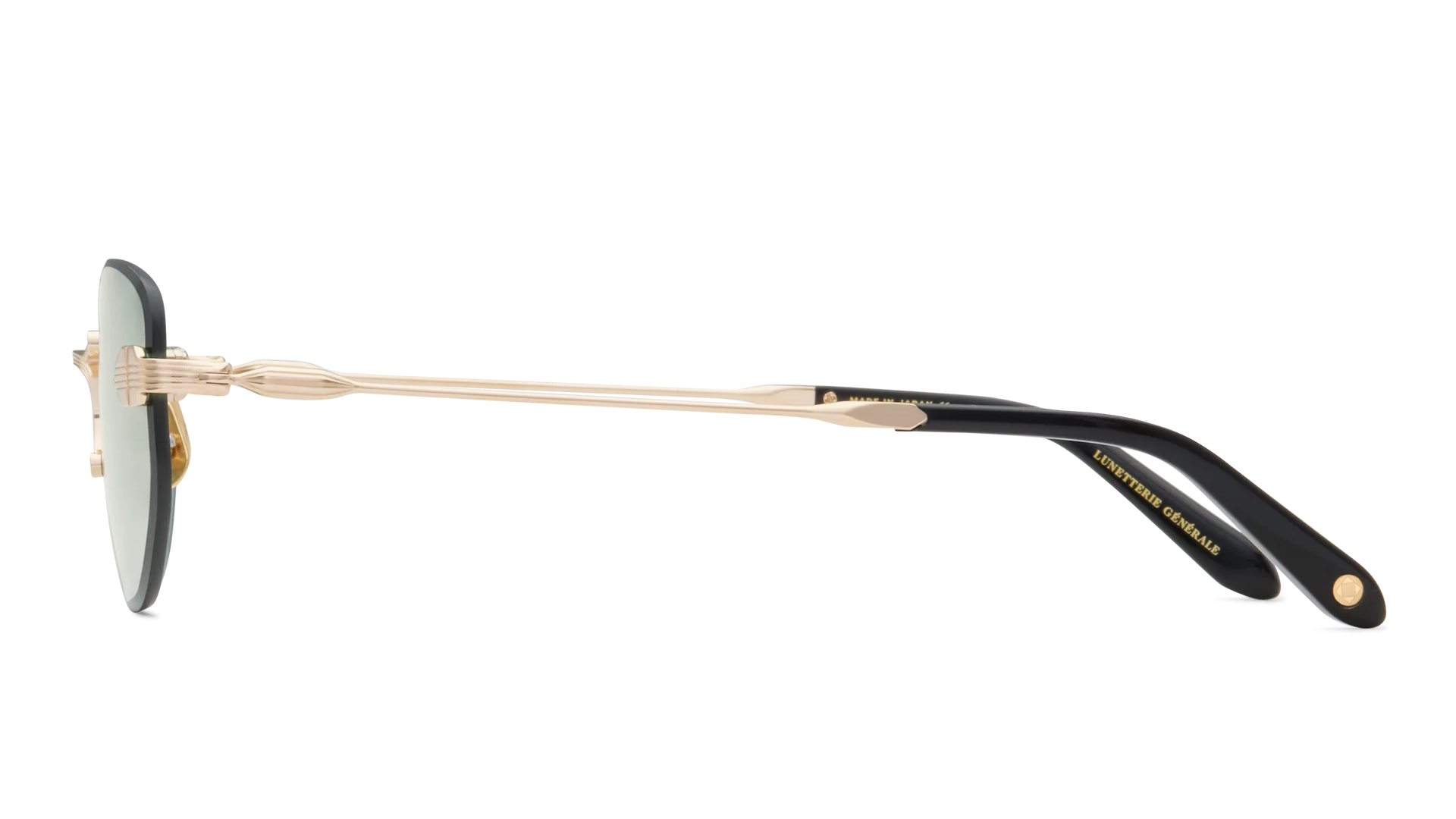 LUNETTERIE GENERALE SUNGLASSES - RENDEZ-VOUS AU PARADIS BLACK/18K GOLD 56