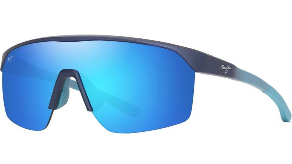 MAUI JIM SUNGLASSES - B596-02/MJ0596SA-004 BLUE HAWAII PALUNA AF METAL MTT DRK BLUE