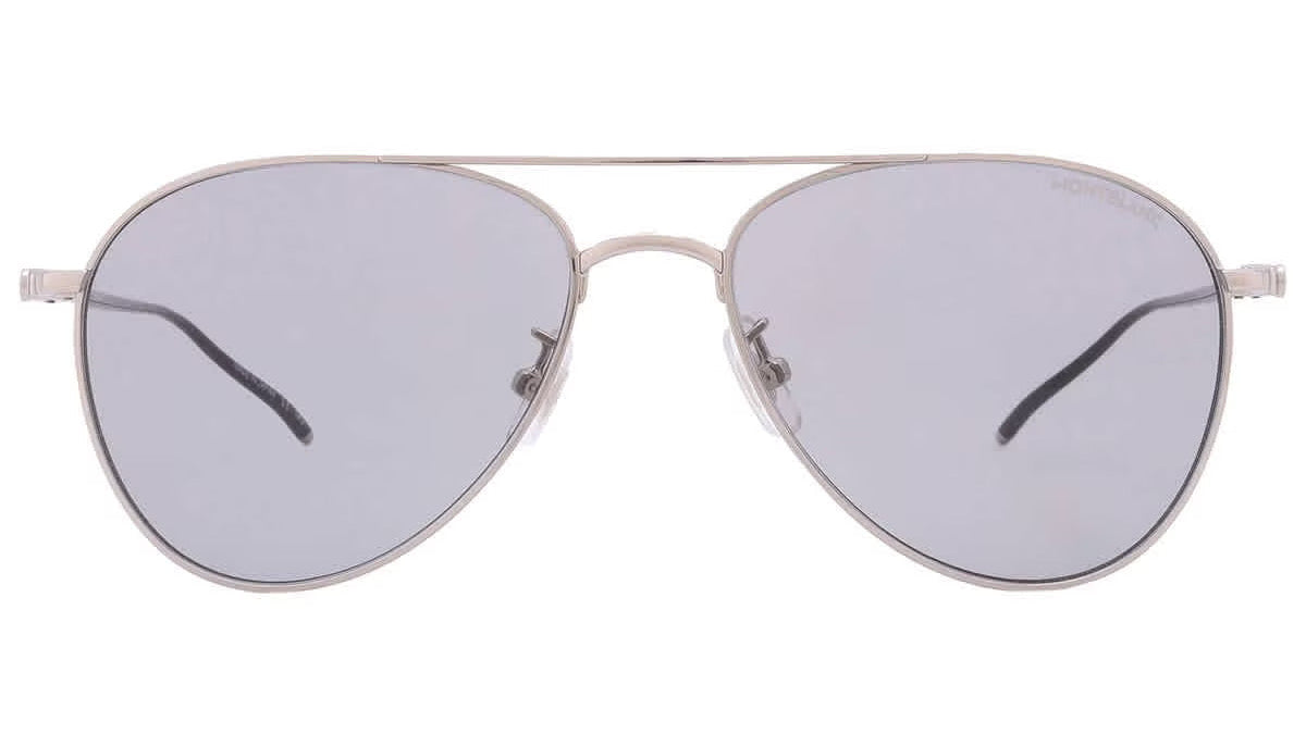 نظارات شمسية من مونت بلانك - MB0128S 002 58 - فضية