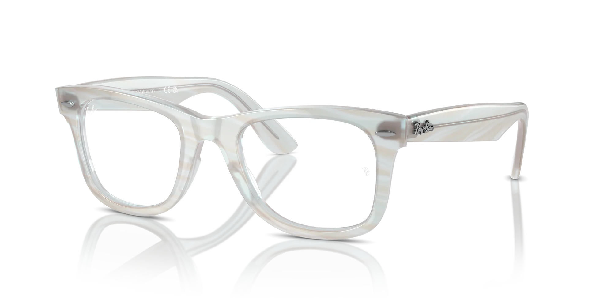 RAYBAN EYEGLASSES WAYFARER EASE - RX4340V 8382 50 - Photo Striped Light Blue