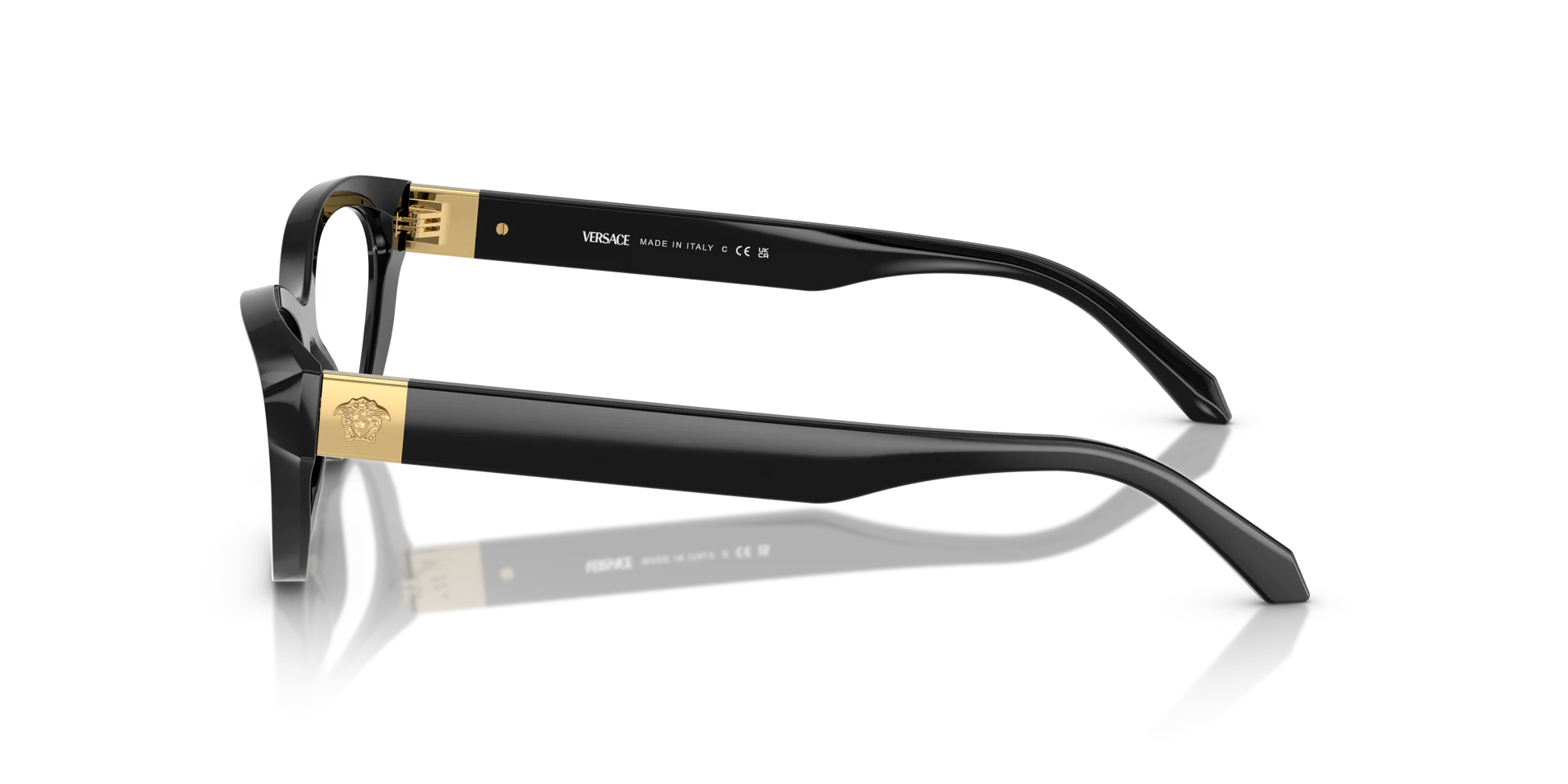 VERSACE EYEGLASSES - VE3356 GB1 53 - Black