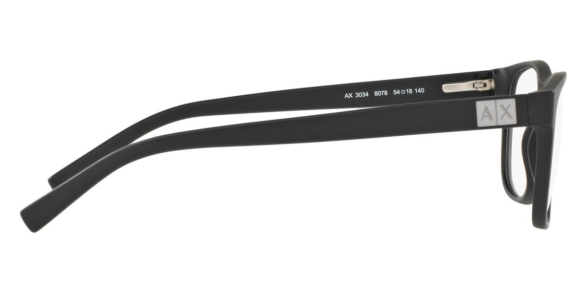 ARMANI EXCHANGE EYEGLASSES - AX3034 8078 54 - Matte Black