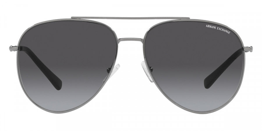 ARMANI EXCHANGE SUNGLASSES - AX2043S 60038G 59 - Shiny Gunmetal