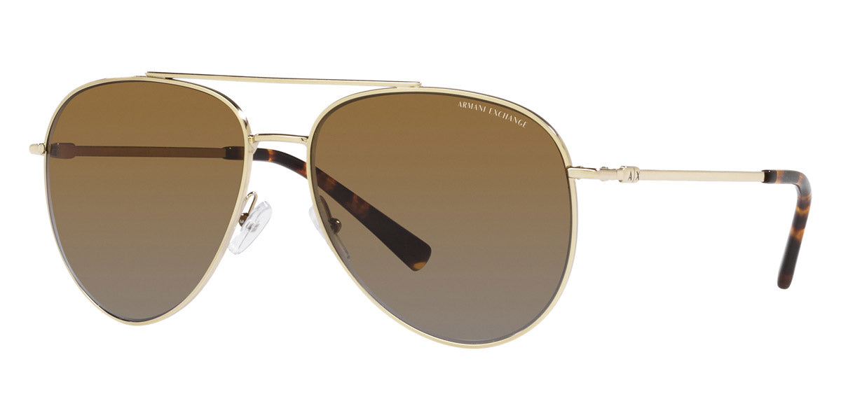 ARMANI EXCHANGE SUNGLASSES - AX2043S 6110T5 59 - Shiny Pale Gold