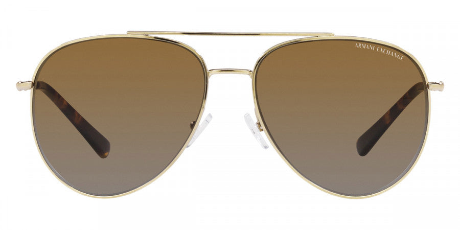 ARMANI EXCHANGE SUNGLASSES - AX2043S 6110T5 59 - Shiny Pale Gold