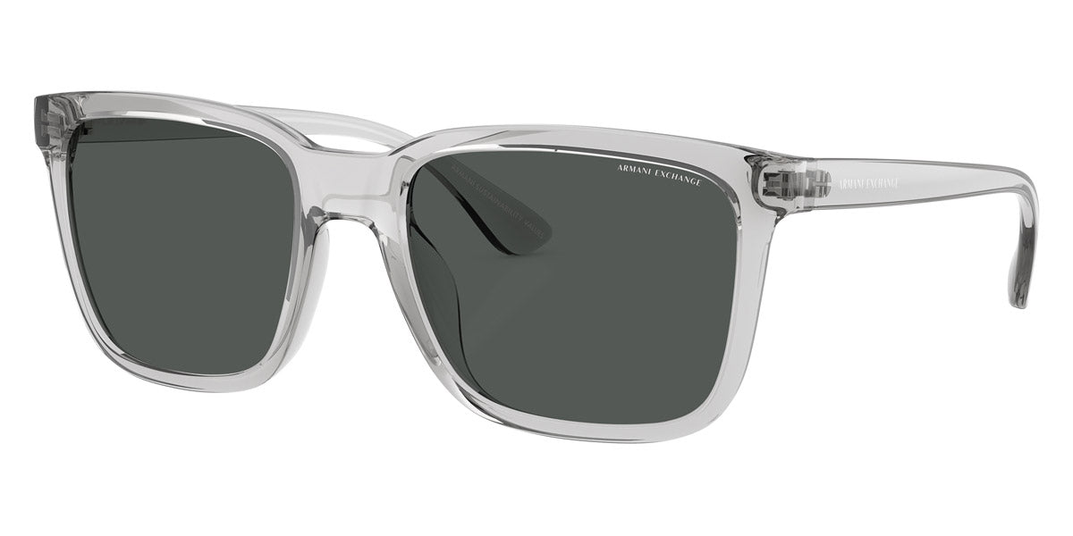 ARMANI EXCHANGE SUNGLASSES - AX4112SU 823987 55 - Shiny Transparent Gray