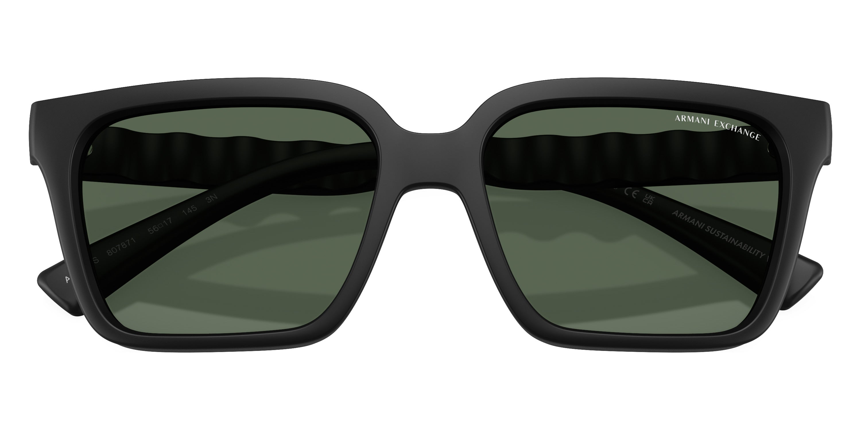 ARMANI EXCHANGE SUNGLASSES - AX4147S 807871 56 - Matte Black