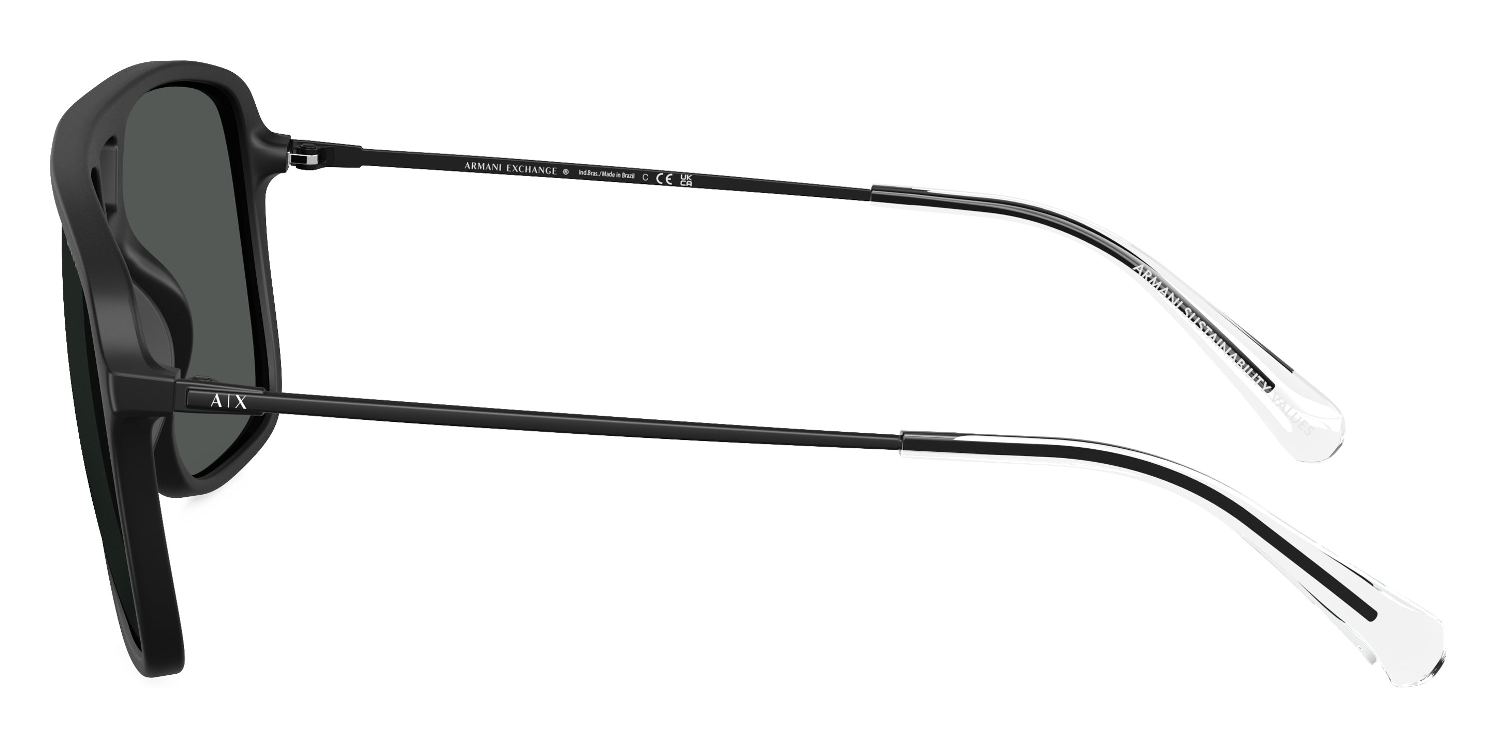 ARMANI EXCHANGE SUNGLASSES - AX4150SU 805887 59 - Matte Black