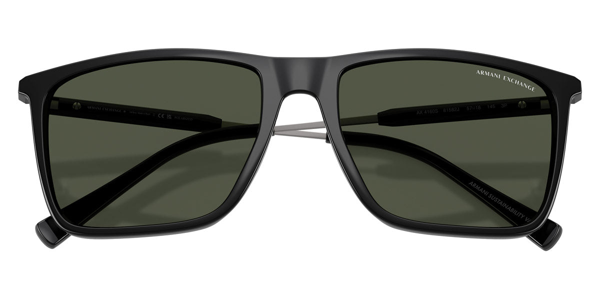ARMANI EXCHANGE SUNGLASSES - AX4160S 81582J 57 - Shiny Black