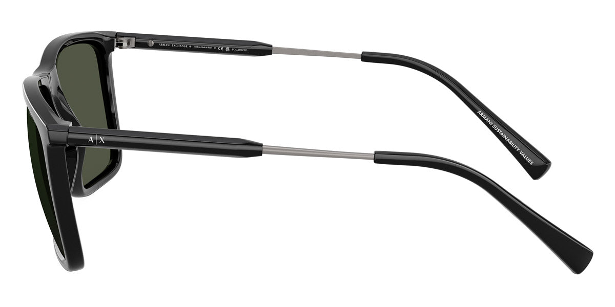 ARMANI EXCHANGE SUNGLASSES - AX4160S 81582J 57 - Shiny Black