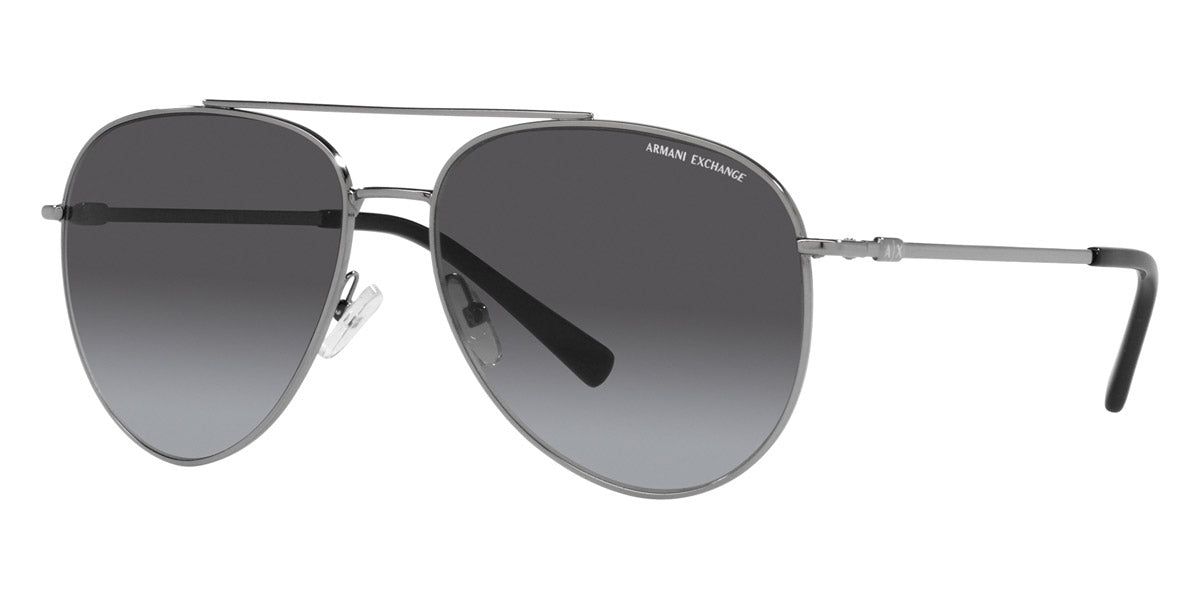 Armani Exchange™ AX2043S 60038G 59 - Shiny Gunmetal