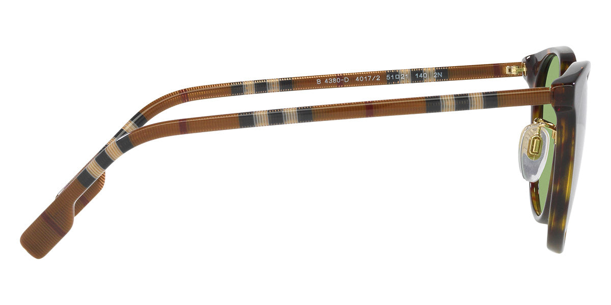 Burberry™ BE4380D 773252 51 - Dark Havana and Check Brown