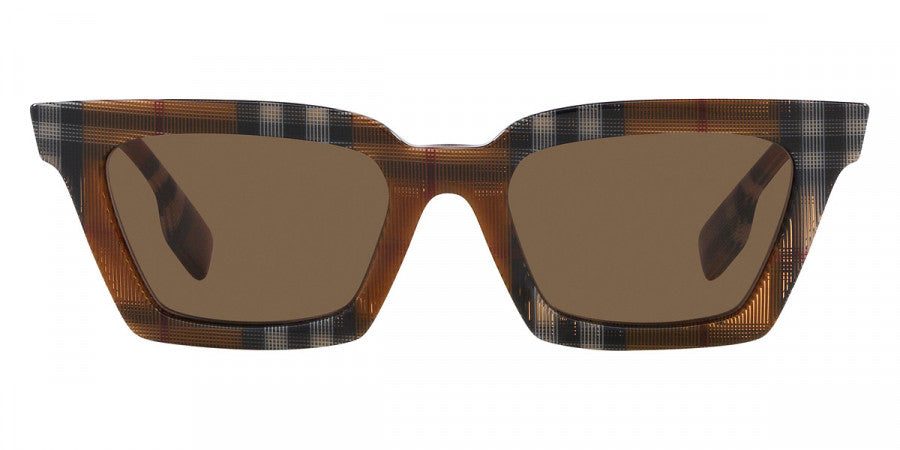 Burberry™ Briar BE4392U 396673 52 - Check Brown