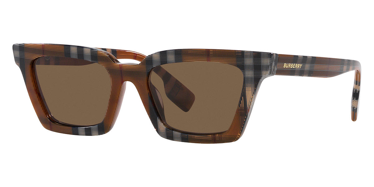 Burberry™ Briar BE4392U 396673 52 - Check Brown