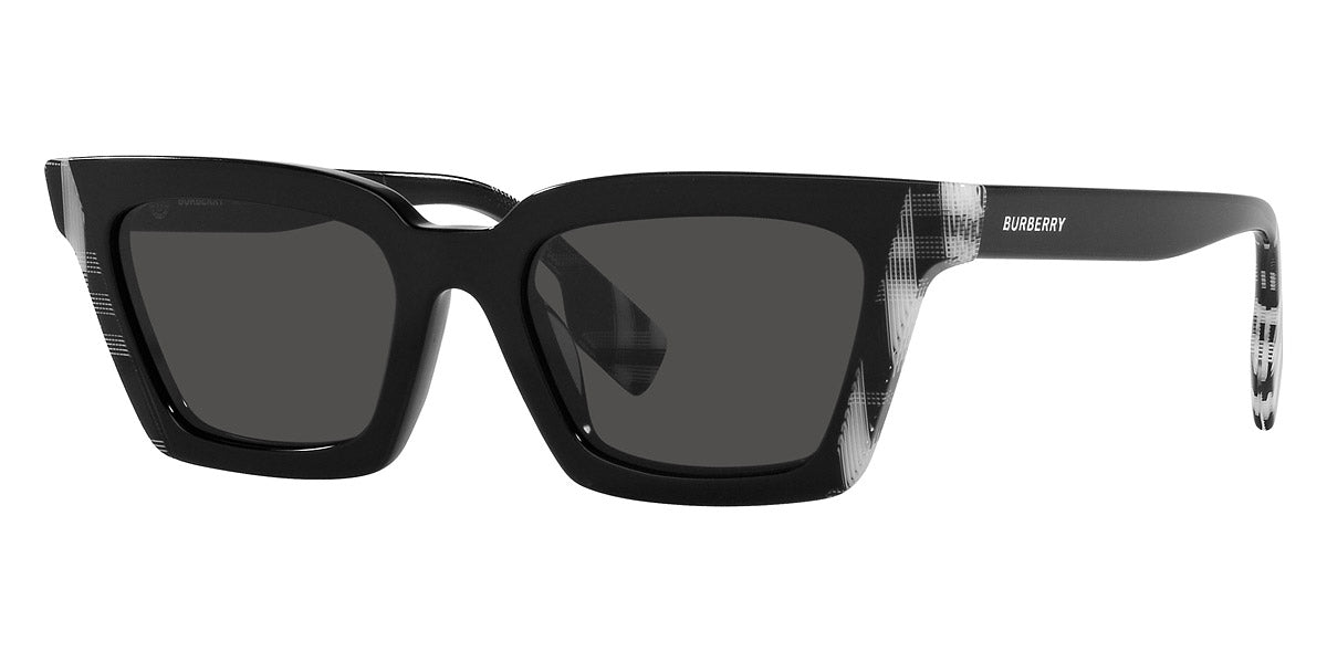 Burberry™ Briar BE4392U 405187 52 - Black/Check White Black