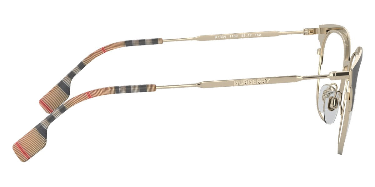 BURBERRY EYEGLASSES - BE1334 1109 52 - Pale Gold/Black