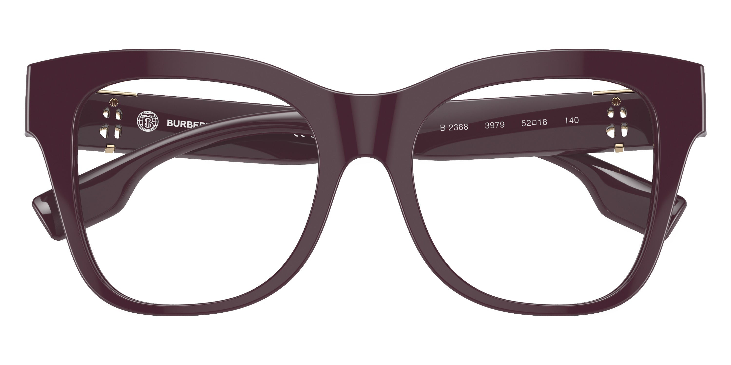 BURBERRY EYEGLASSES - BE2388 3979 50 - BORDEAUX