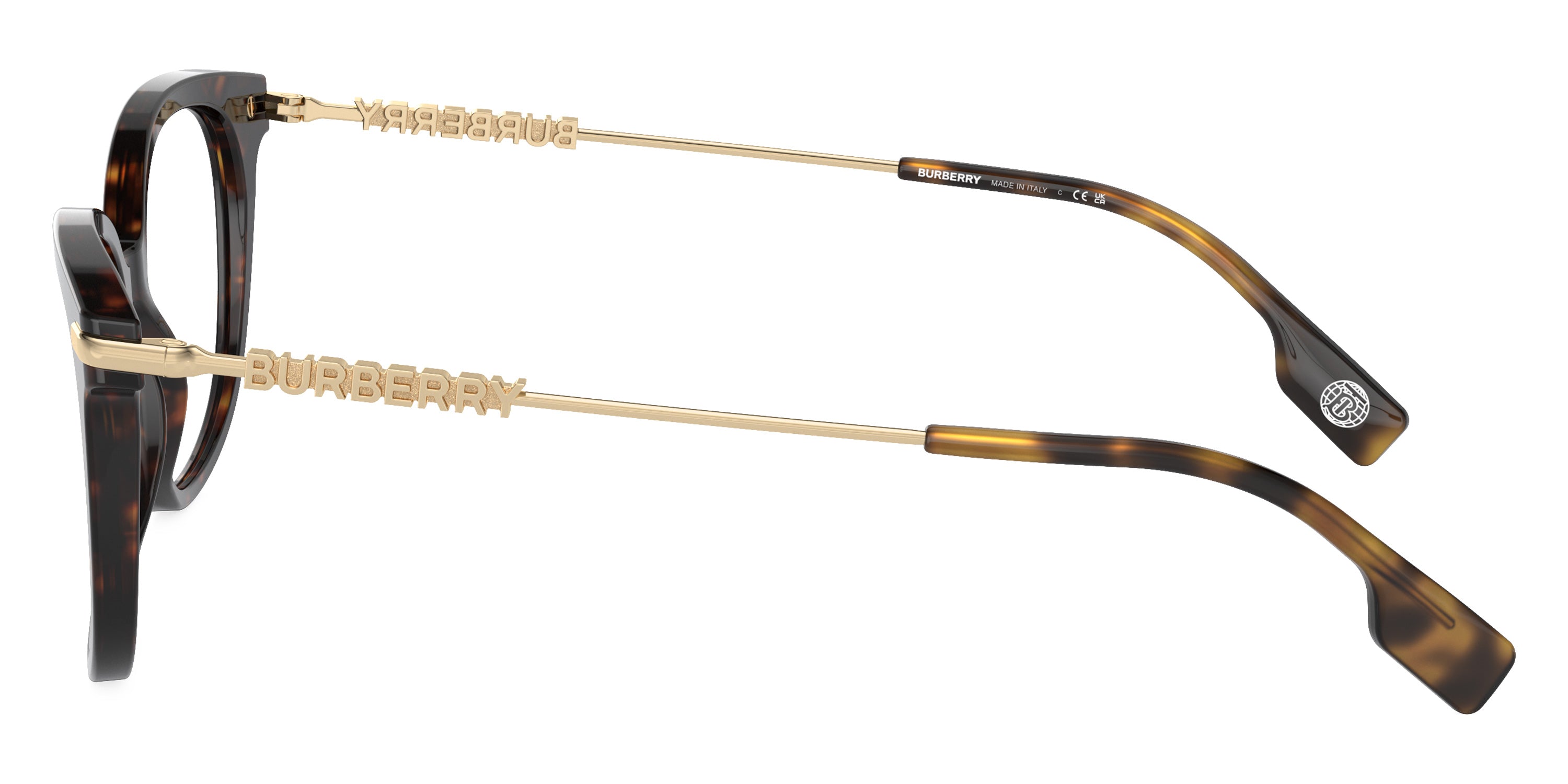 BURBERRY EYEGLASSES - BE2391 3002 53 - DARK HAVANA/LIGHT GOLD