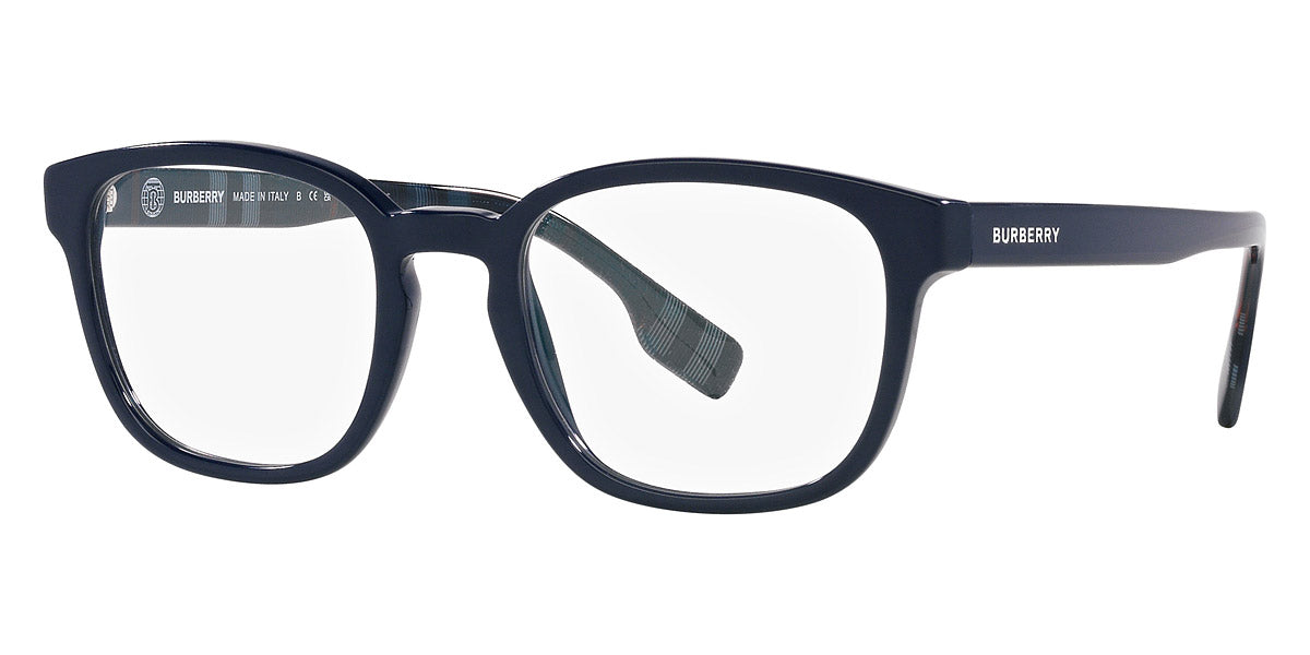 BURBERRY EYEGLASSES EDISON - BE2344 4076 53 - Blue and Top Blue on Navy Check