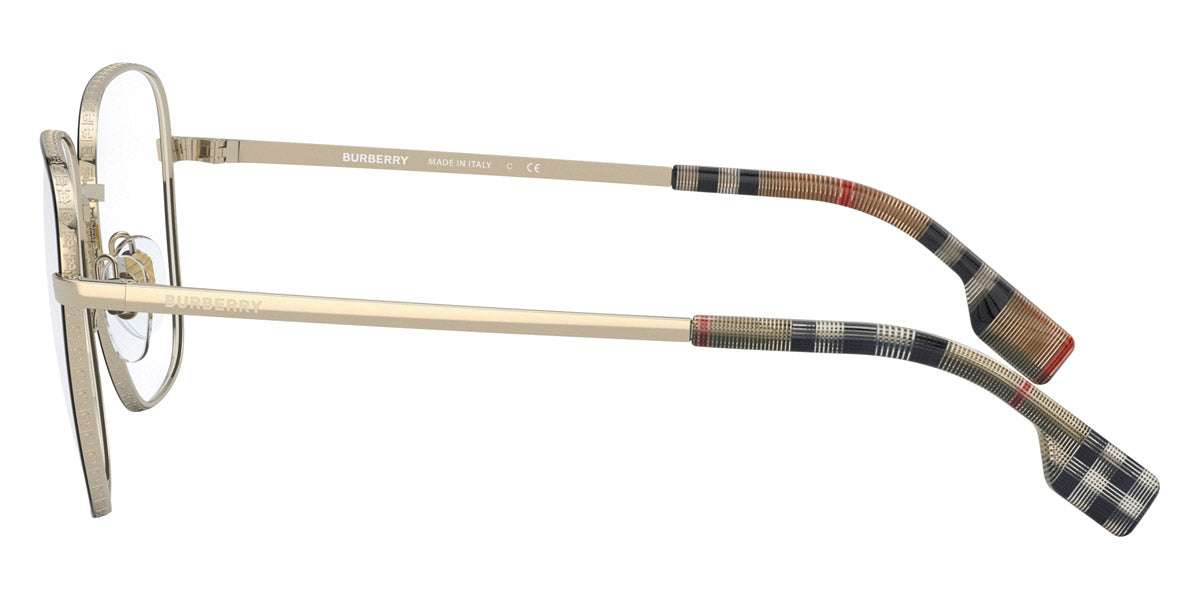 BURBERRY EYEGLASSES ELLIOT - BE1347 1109 54 - PALE GOLD/BLACK