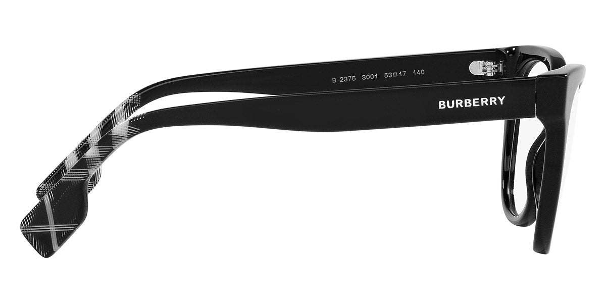 BURBERRY EYEGLASSES EVELYN - BE2375 3001 53 - Black/Check White Black