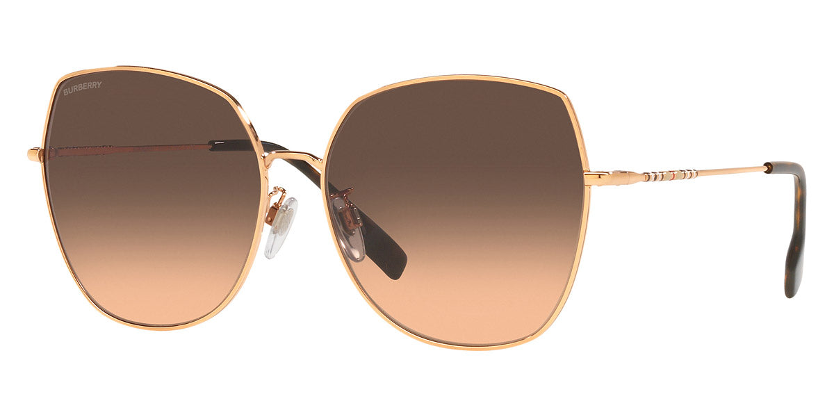BURBERRY SUNGLASSES - BE3136D 1337G9 60 - Rose Gold