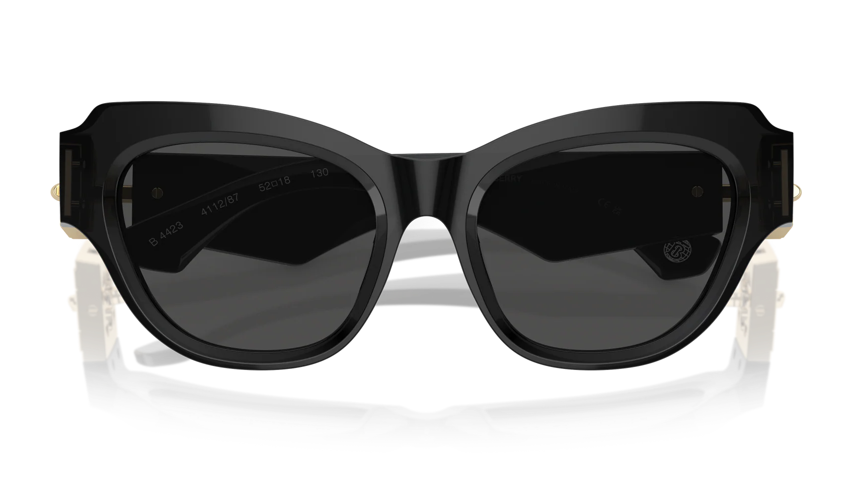 BURBERRY SUNGLASSES - BE4423F 411287 52 - Dark Gray