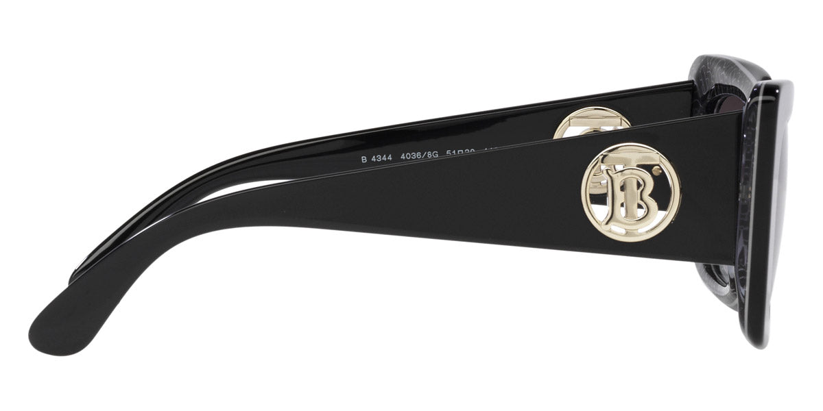 BURBERRY SUNGLASSES DAISY - BE4344 40368G 51 - Black/Print TB/Crystal