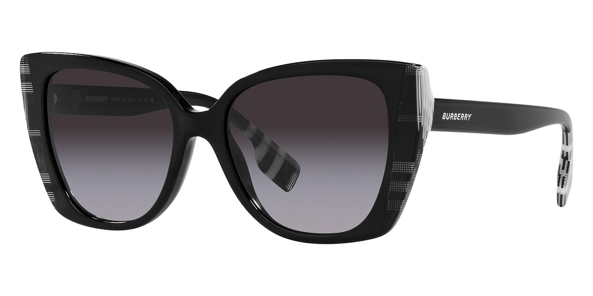 BURBERRY SUNGLASSES MERYL - BE4393 40518G 54 - Black/Check White Black