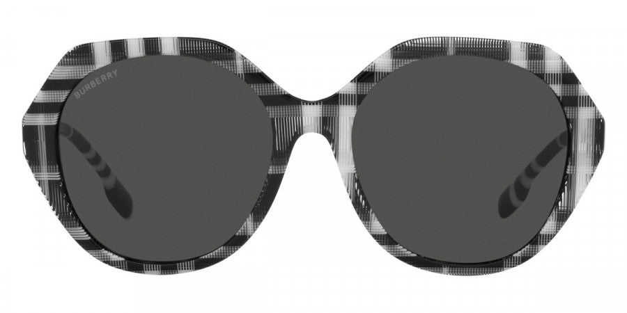 BURBERRY SUNGLASSES VANESSA - BE4375 400487 55 - Check White/Black