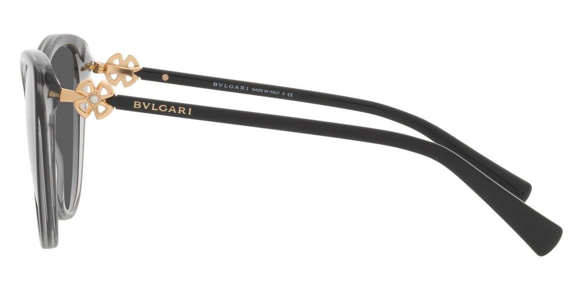 Bvlgari™ BV8246B 538187 57 - Black on Transparent Gray