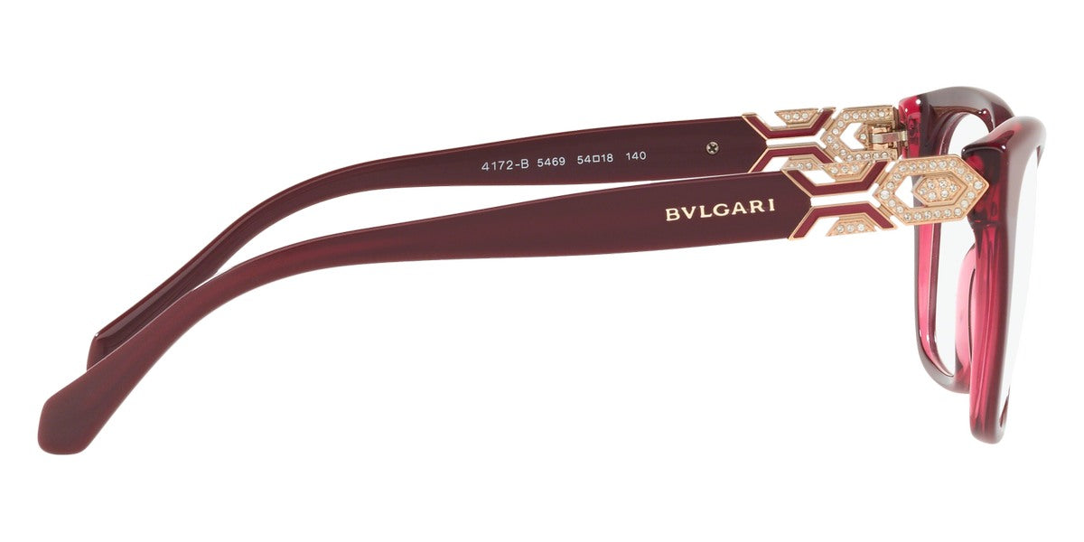 BVLGARI EYEGLASSES - BV4172B 5469 54 - Bordeaux on Transparent Red