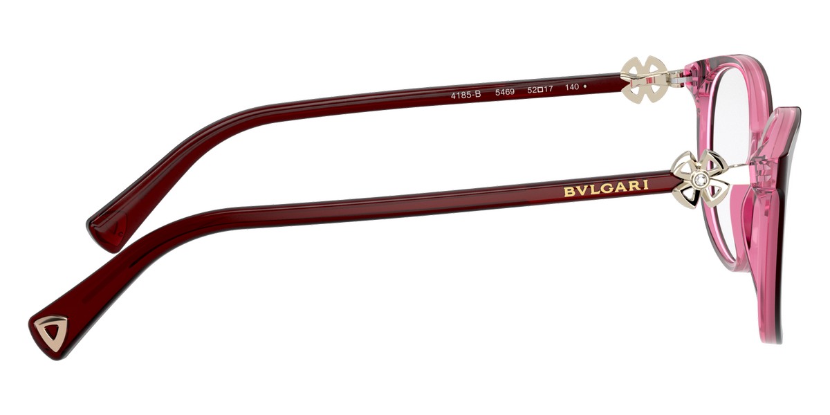 BVLGARI EYEGLASSES - BV4185B 5469 54 - Bordeaux on Transparent Red
