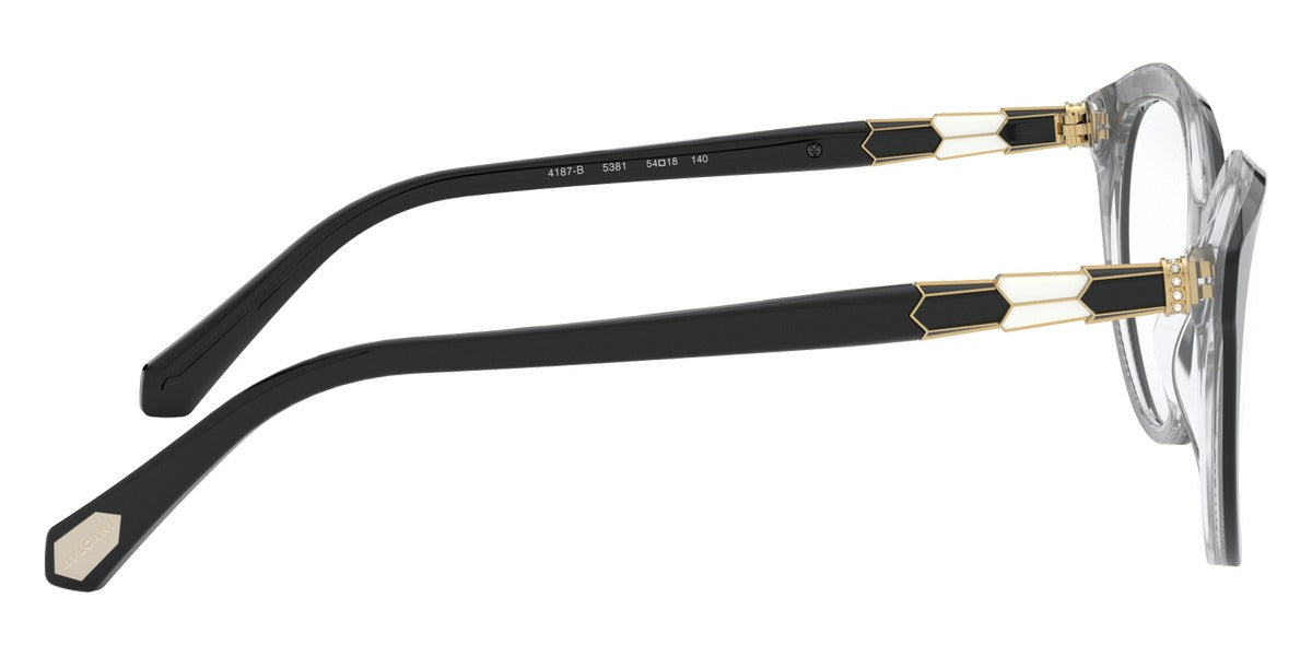 BVLGARI EYEGLASSES - BV4187B 5381 54 - Top Black on Gray