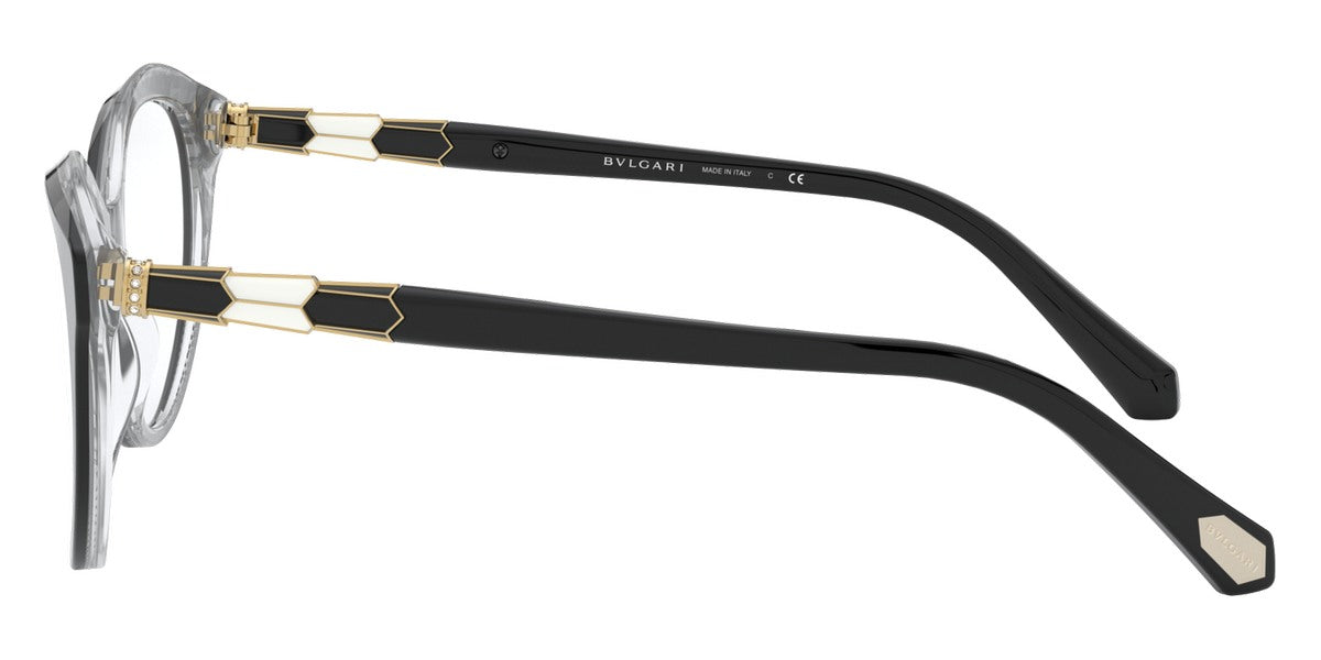 BVLGARI EYEGLASSES - BV4187B 5381 54 - Top Black on Gray