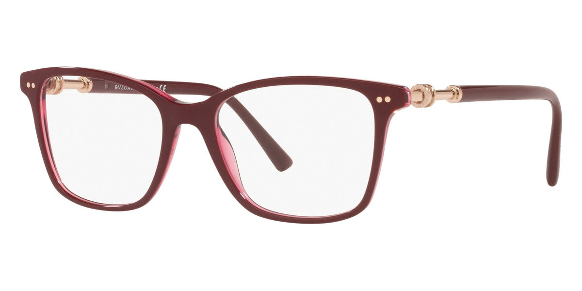 BVLGARI EYEGLASSES - BV4203 5469 52 - Bordeaux on Transparent Red