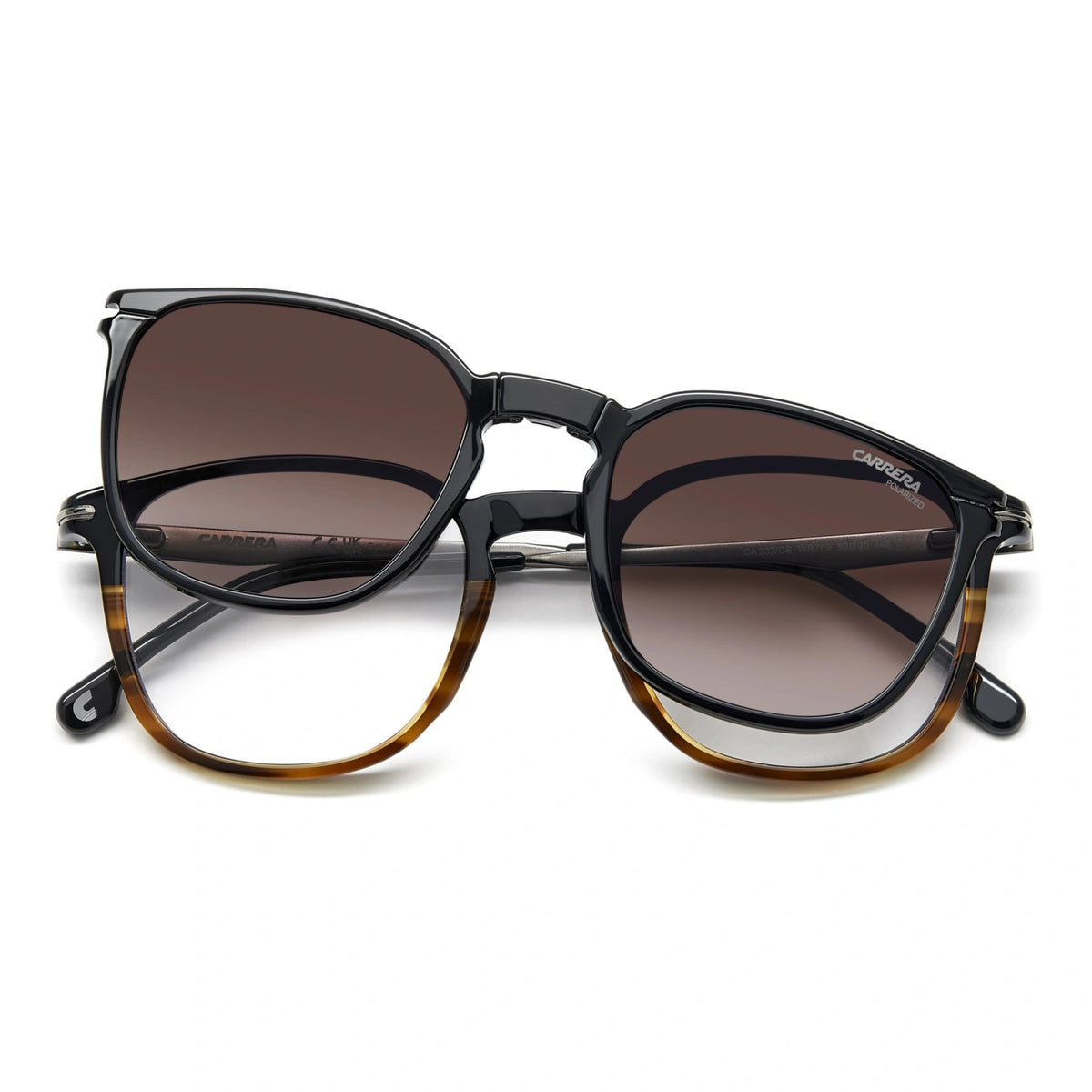 CARRERA CLIP-ON EYEGLASSES - CA 332/CS WR7LA 50