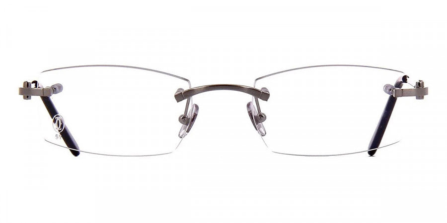CARTIER EYEGLASSES - CT0045O 001 51 - Silver Décor C