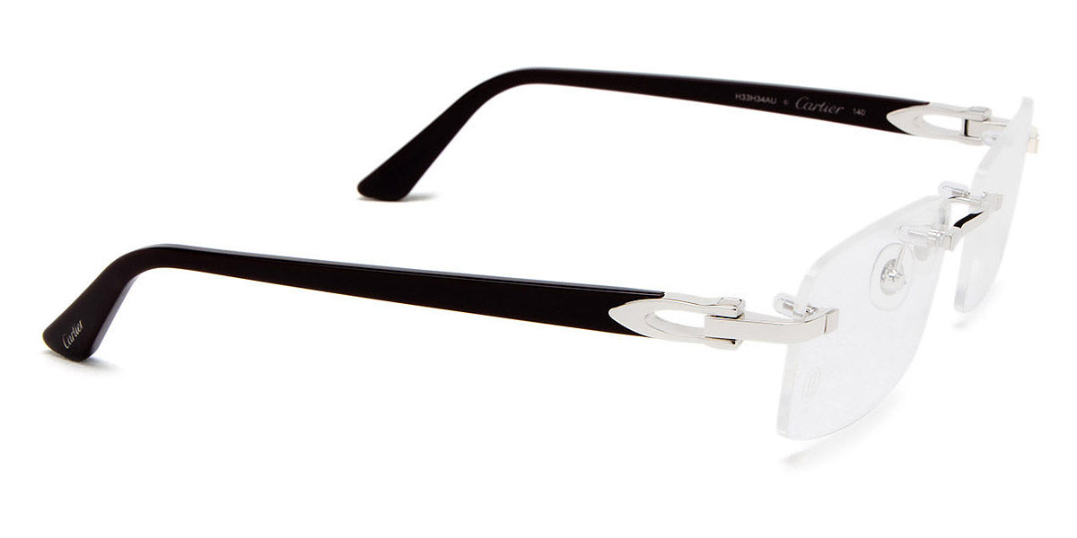 CARTIER EYEGLASSES - CT0287O 003 54 - Silver/Burgundy Décor C