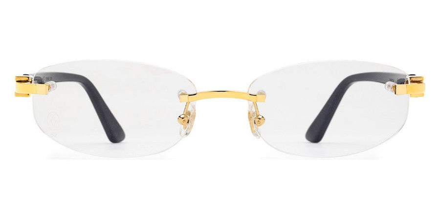 CARTIER EYEGLASSES - CT0318O 001 52 - Gold/Black C Décor