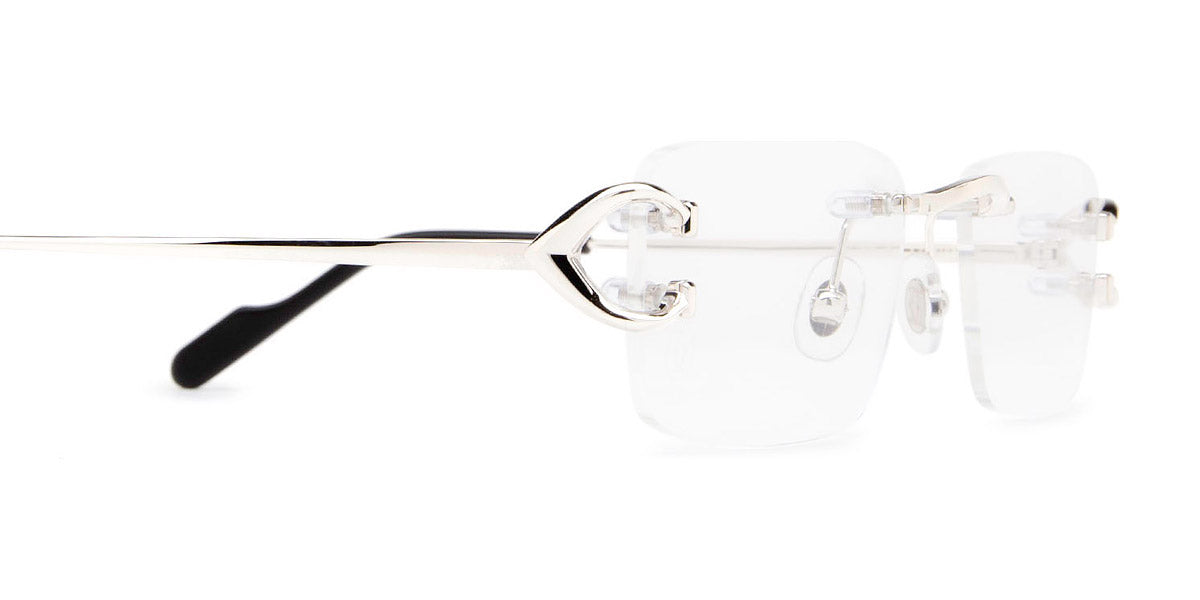 CARTIER EYEGLASSES - CT0344O 002 53 - Silver Signature C de Cartier