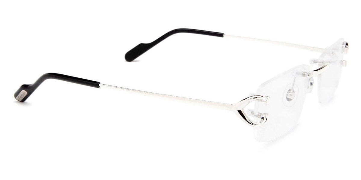 CARTIER EYEGLASSES - CT0344O 002 53 - Silver Signature C de Cartier